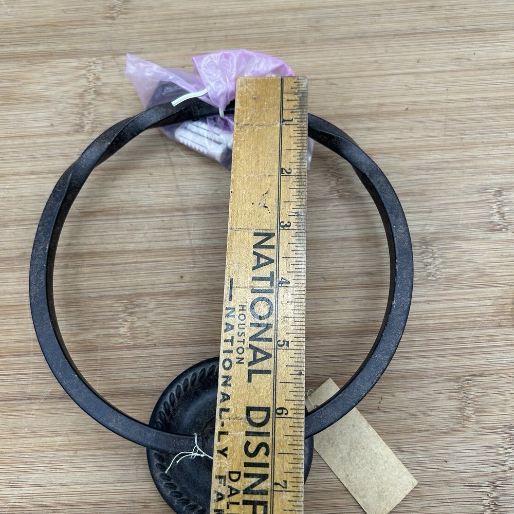 Vintage‎ Home Interior Wrought Iron Towel Ring NWT - Picture 2 of 4
